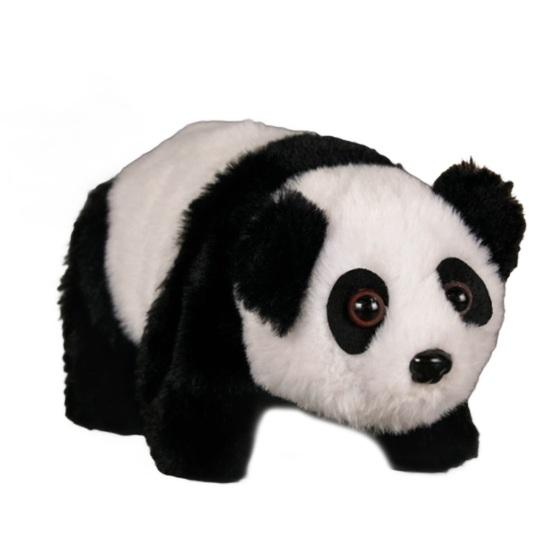 Детская электрическая плюшевая игрушка в виде животного, ходящая, виляющая хвостом, интерактивный слон, овца, корова, панда, плюшевая игрушка, развивающая игрушка-симулятор животного для малышей