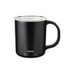 HARIO Ceramic Coated Vacuum Insulated with Double-Layer Mug, Black, 350ml, Lid, CMG-350-B