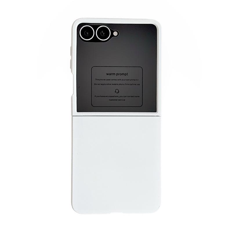 Прозрачный ударопрочный складной чехол Samsung Z Flip 6/7/8 со встроенной пленкой