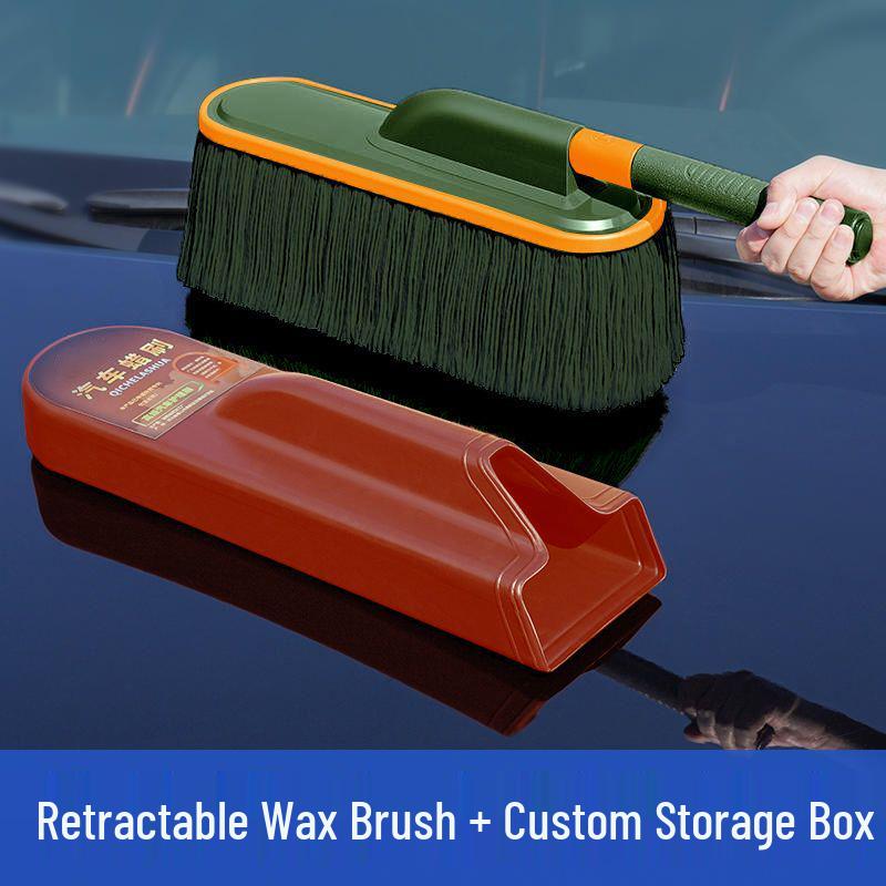 Щетка для очистки автомобиля от пыли и снега с выдвижной ручкой