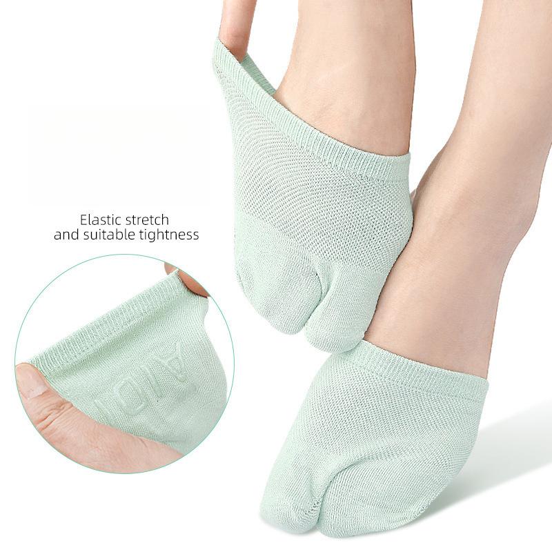 Summer Thin Half-cut Toe Socks, Instep Mesh Invisible Soles of The Feet, Silicone Anti-slip Flip-flops, Women's Boat Socks
