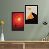 Украшение дома - Картина для гостиной, спальни, офиса - Картина в рамке для украшения стены, Настенный декор для гостиной, набор из 2 картин