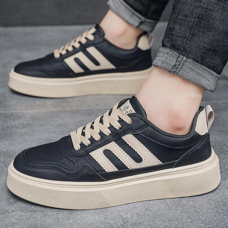 Весна новая мужская обувь для скейтборда модный тренд повседневная обувь низкий верх дышащая студенческая спортивная обувь мужская толстая подошва увеличивает рост
