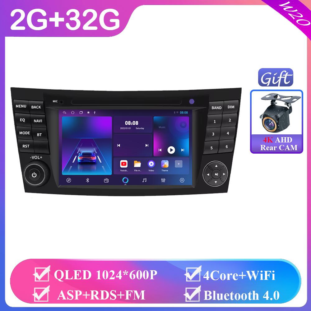 Беспроводная Carplay Android Auto Автомобильные интеллектуальные системы 7 дюймов для Mercedes W211 Benz W211 Автомобильный радиоприемник Мультимедийный плеер Автомобильная стереосистема