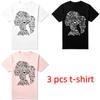 Fun Biochemical Science Item Girl Avatar Print Women's T-shirt Summer Men's and Women's Casual Tops Women's Short Sleeve T-shirt Oversize Clothing