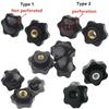 10Pcs Handle Thread Hand Tighten Nuts M4 M5 M6 M8 M10 M12 Manual Thumb Nut New Plum Nuts