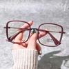 Square Blue Light Blocking Glasses Man and Women Pink Wine Black Square Frame Eyeglasses Fashion Vision Spectacles Oculos