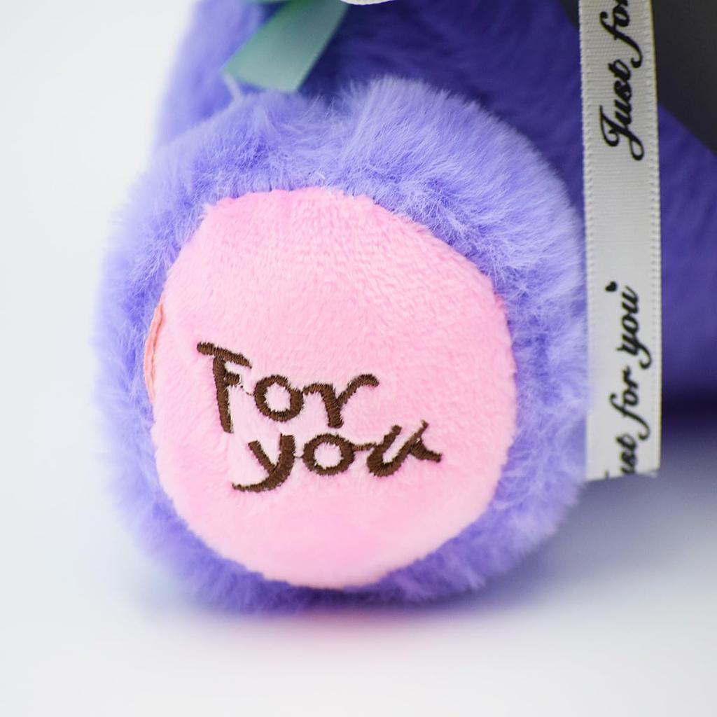 Matsuno Kogyo Soap Flower Bouquet, Plush Toy, Soap Flowers, Interior Decor, Gift (3 Flowers, Purple)