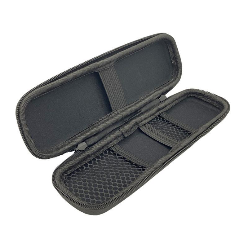 Pencil Box Lightweight Anti-drop Pen Box Black Hard Shell Headset Accessories Portable Pencil Case High Quality Leather Fabric