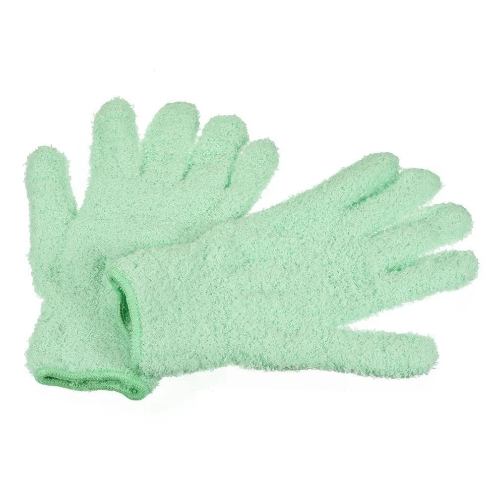 1 Pair Comfortable Microfiber Cleaning Gloves Super Soft Household Gloves  House Cleaning