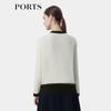 PORTS Women's Color-Block Cashmere Knit Cardigan
