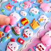 1Pcs Cartoon Animals Soft Puffy Butt 3D Stickers Diy Scrapbooking Journal Phone Case Decoration Sticker School Office Supplies