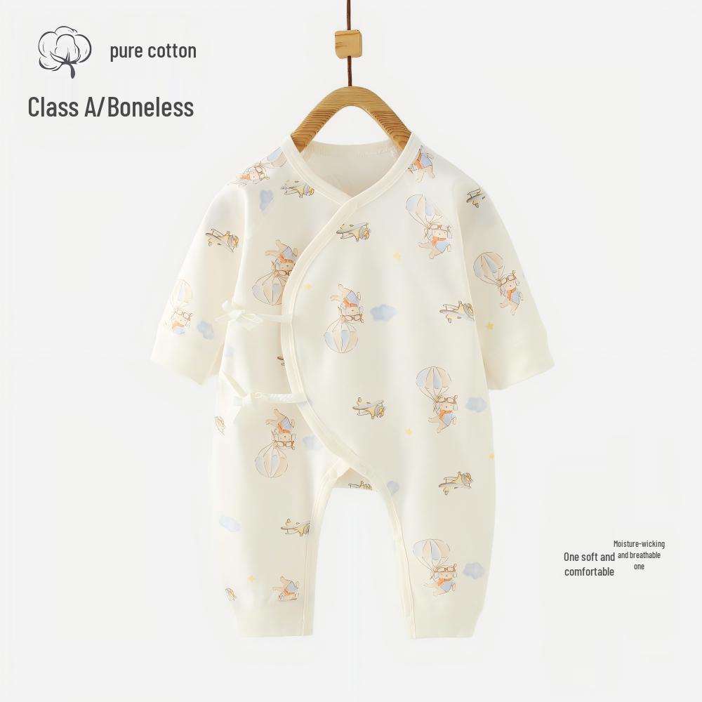 Весенний хлопковый ромпер для новорожденных - Боди с длинным рукавом для девочек