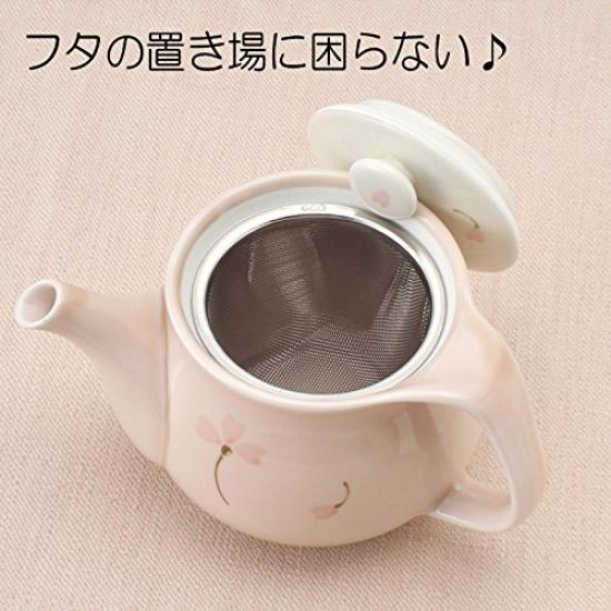 RAO3Z Ranchant Easy-Pour Arita Porcelain Teapot Pink Glaze 15 x 11 x 9 cm Direct from Japan