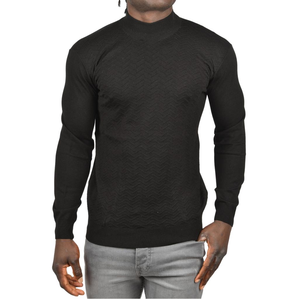 DeepSEA Полуводолазка с зигзагообразным узором и тонким трикотажным воротником 2505496