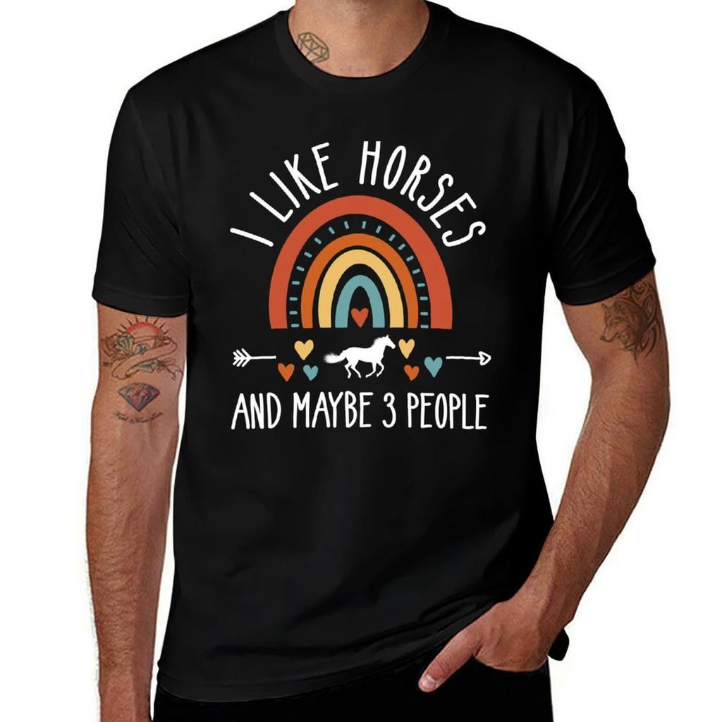 I Like Horses And Maybe 3 People TShirt Holiday Outdoor TShirt