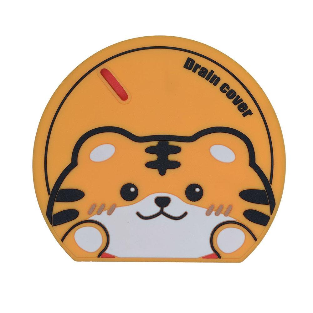 Anti Odor Sewer Floor Drain Cover Cartoon Animal Sewer Sealing Silicone Mat for Bathroom&Kitchen