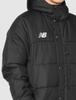 Jacket Padded Long Coat JMJF1424 Soccer Black Japan XL To Japanese Size [New Balance] (Soccer/Football) (BK) (equivalent XL)