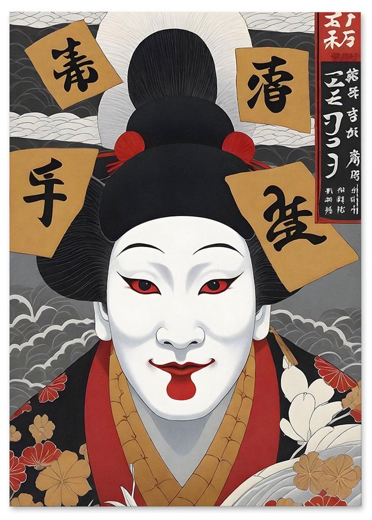 Plakat plakaty japońskie portret