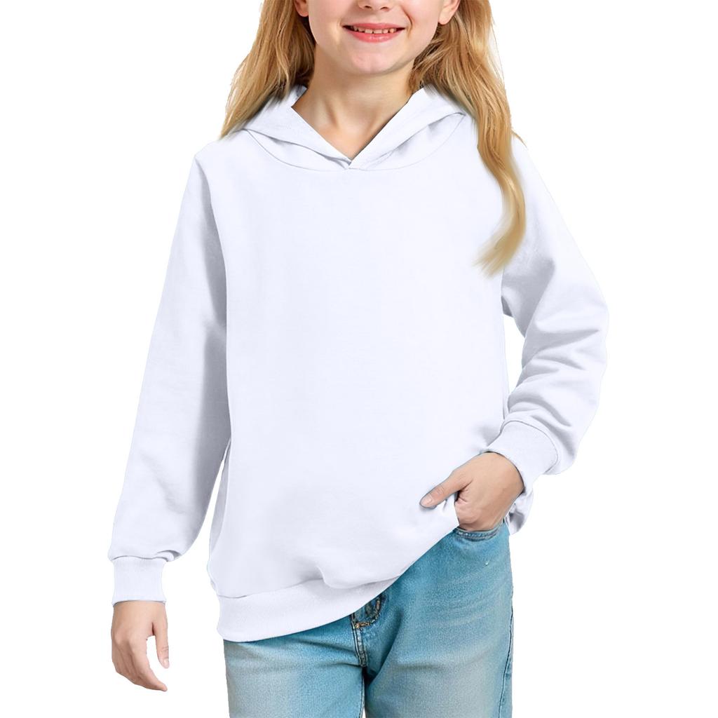 Однотонное худи для подростков - Унисекс пуловер