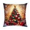 High-end Christmas Throw Pillowcase Core-free Polyester Bedside Cushion Printed Sofa Cushion