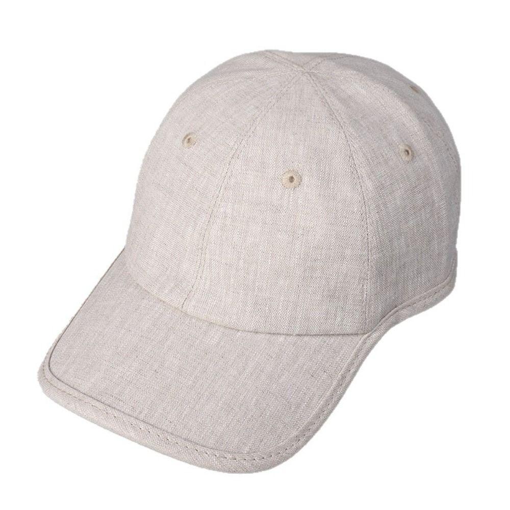 Linen Breathable Sun Visor Hat Cozy Fit Outdoor Sun Hat Casual Beach Cap Outdoor Activities
