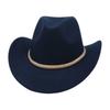 Vintage Ethnic Style Neutral Hat Solid Color And Western Cowboy Hat Felt Hat Woolen Top Hat
