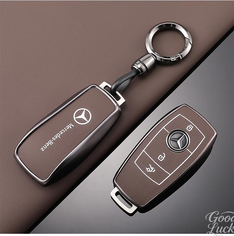 FA02Zinc Alloy Car Smart Key Case Cover For Mercedes Benz A C E S G Class GLC CLE CLA GLB GLS W177 Protection Shell Holder Accessory CSIA1