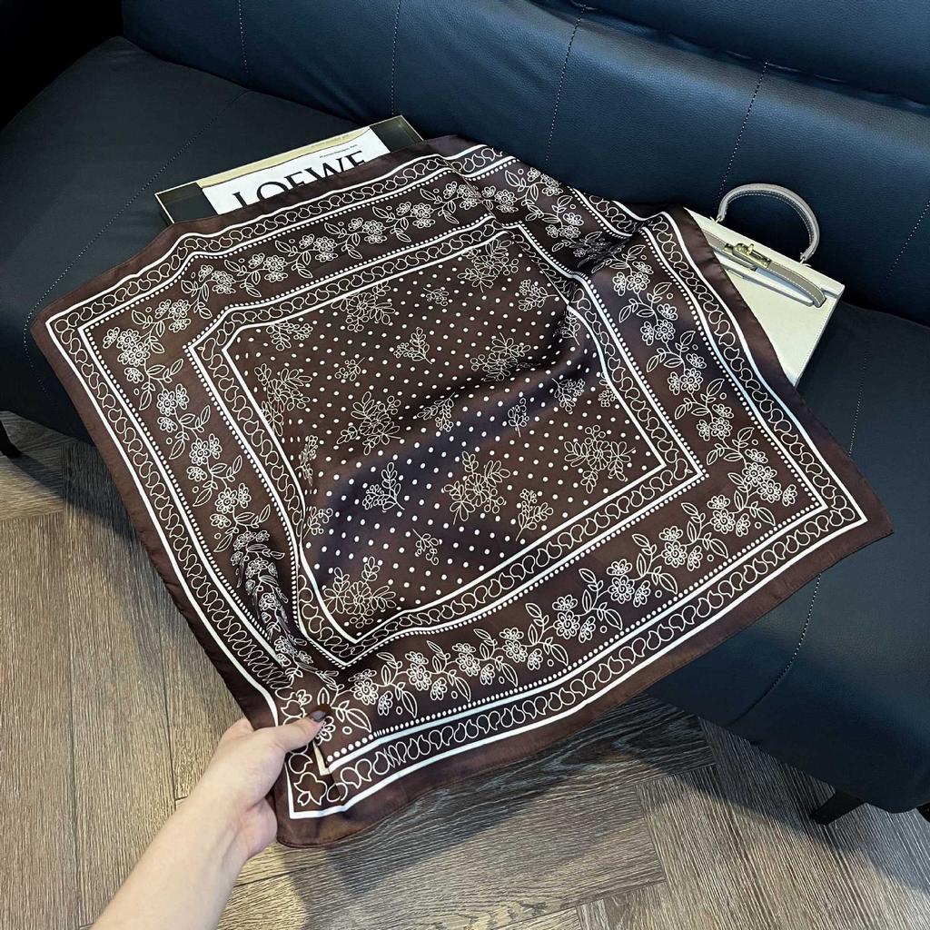 Роскошный женский атласный квадратный шарф с принтом пейсли, женский искусственный шелковый шарф, дышащий, ветрозащитный, модный аксессуар