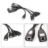 Долговечность 4-портовый USB по кабелю Cat6 50 метров USB-удлинитель по витой паре для стабильной передачи данных