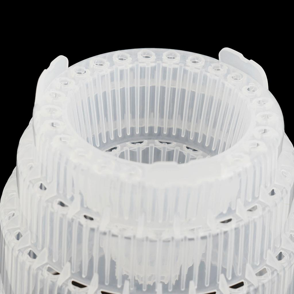 Resin Orchid Clear Flower Pot Plastic Plant Garden Breathable Slotted-1 Pack