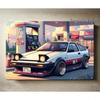 Ретро JDM AE86 Металлическое Настенное Искусство Винтажный Автомобильный Постер Декор Гаража 20x30см