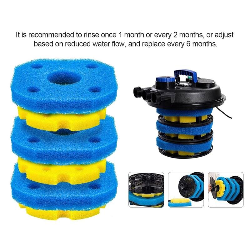 Многоцелевой сменный губчатый фильтрующий материал для фильтра CPF-250 CPF-180, фильтрующий материал для напорного прудового фильтра, прост в использовании