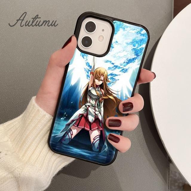 Чехол для телефона Sword Art Online SAO с аниме для iPhone 11 12 13 14 Pro Max mini XR XS SE 2020 6S 7 8 Plus Samsung Galaxy S21 S22