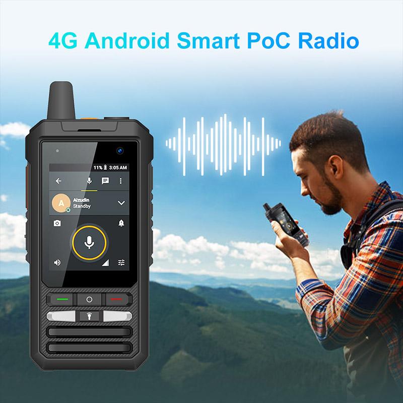 F80S дальний радиус действия 4G LTE двухсторонняя радиосвязь умный мобильный телефон портативный Android 10 Zello PTT POC портативная рация с SIM-картой