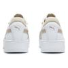 Puma Carina Кроссовки на толстой подошве Удобные Прочные Легкие Низкие Женские кроссовки Молочно-белые 389390-26