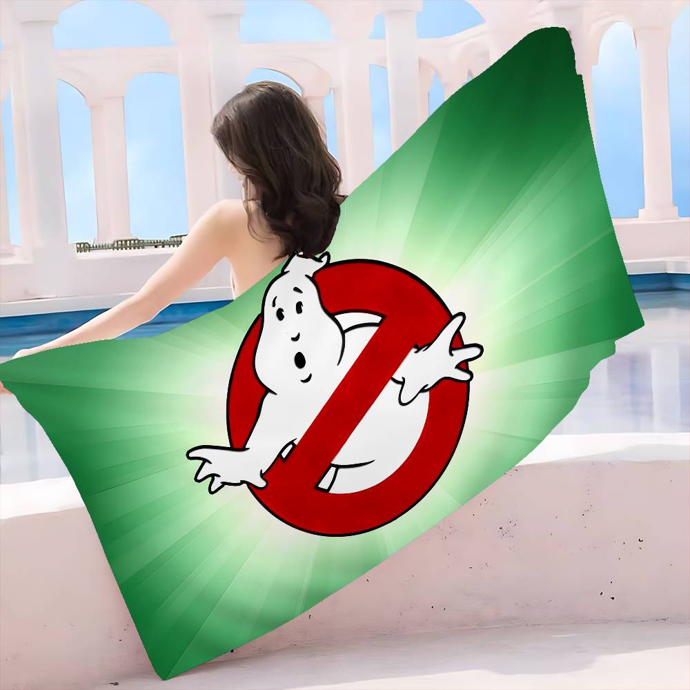 Movie-G-Ghostbusters Microfiber Blanket Quick Drying Beach Towels Oversized Printing Super Absorbent Pool Towel Blanket