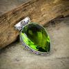 Peridot Gemstone Handmade 925 Sterling Silver Jewelry Pendant 1.85" M-153