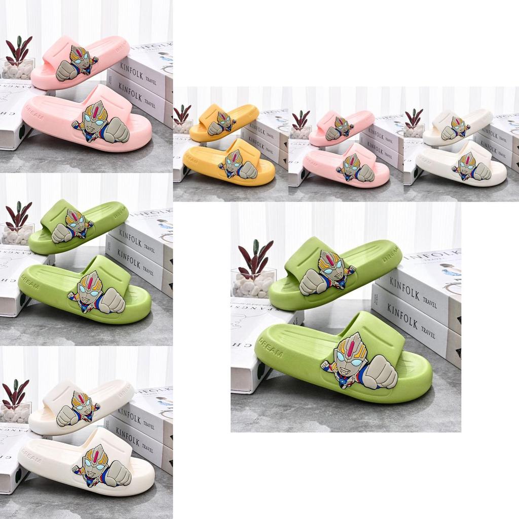 Детские летние тапочки Милый мультяшный дизайн Нескользящие Мягкие ЭВА Домашние тапочки Различные цвета