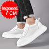 Кроссовки для мужчин, увеличивающие рост, стелька 7 см, белые, черные, высокие, мужские, для отдыха, модные, спортивные, большие размеры 38-45