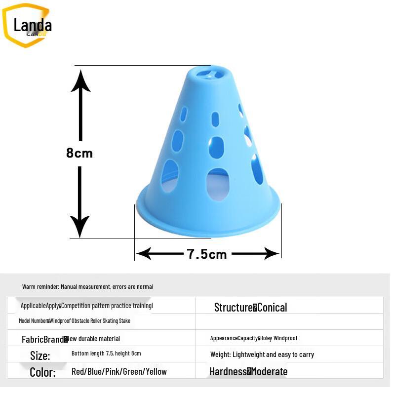 Набор из 100 конусов Landa для слалома на роликовых коньках