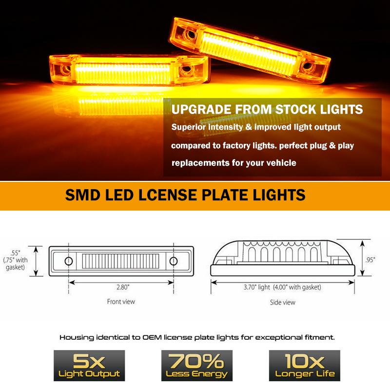 3pcs Amber/ White LED Front Center Grille DRL Driving Light w/ Wiring Harness Kit For 2007-2014 Toyota FJ Cruiser 12V