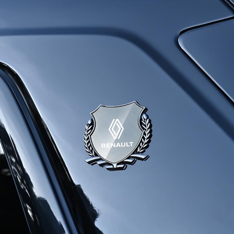 Hub Caps 3D Metal Car Trunk Window Side Emblem Badge Decal Sticker for Renault Clio Megane Trafic Captur Master Logan Kangoo Dus