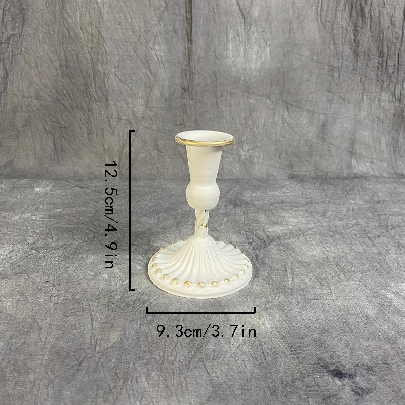 1PC Golden Candlestick Candle Stick Stand Candle Holder Iron Geometric Retro Living Room Bar