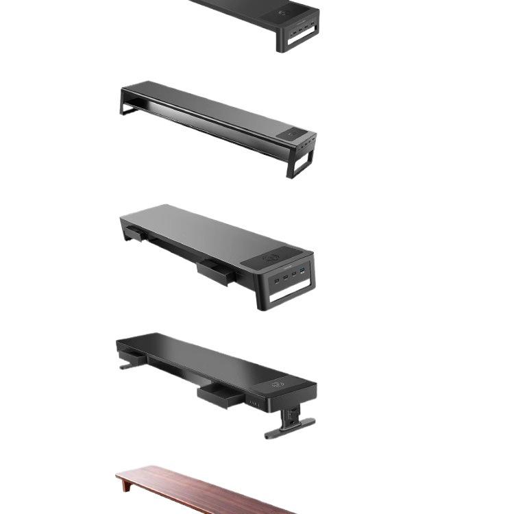RGB подставка для компьютерного монитора с USB-портами и местом для хранения