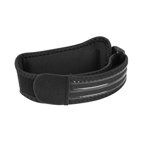 Knee Strap with Adjustable Compression for Patellar Tendon Support Ergonomic Silicone Pad Anti-Slip Design Knee Support Band