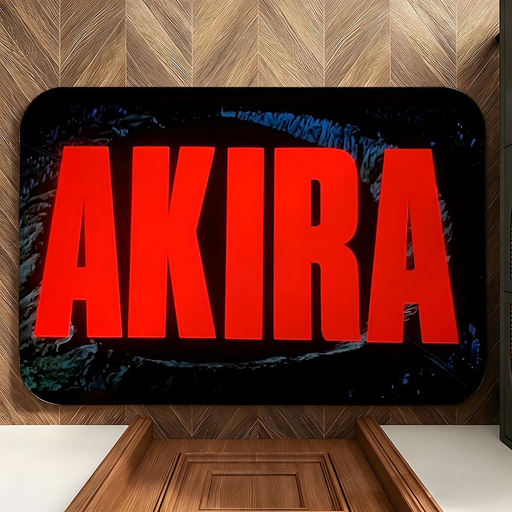 Movie A-AKIRA Floor Mat Soft Flannel Entrance Door Mat Non Slip Absorbent Bathroom Bedroom Floor Rug