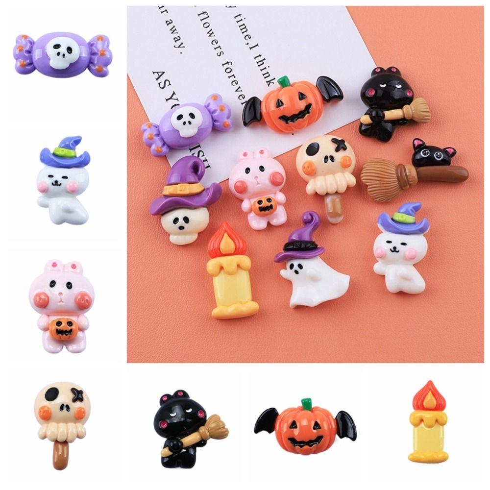 10 шт тыквенная голова мини милые украшения для Хэллоуина аксессуары для шпильки