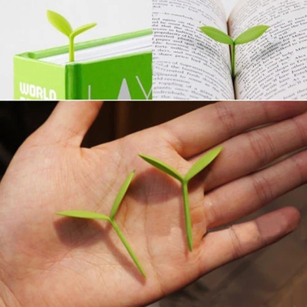 Green Bookmarks Little Grass Bud Little Leaves Bookmark Grass Buds Bookmark Sprout Bookmark
