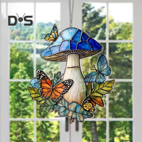 Акриловый ловец солнца 2D цветы гриб подвесное украшение подарок любителю книг цветной ловец солнца для украшения окна дома подарок на новоселье